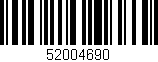 Código de barras (EAN, GTIN, SKU, ISBN): '52004690'