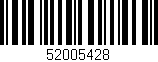 Código de barras (EAN, GTIN, SKU, ISBN): '52005428'