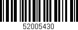 Código de barras (EAN, GTIN, SKU, ISBN): '52005430'