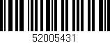 Código de barras (EAN, GTIN, SKU, ISBN): '52005431'