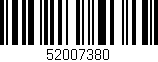 Código de barras (EAN, GTIN, SKU, ISBN): '52007380'