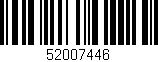 Código de barras (EAN, GTIN, SKU, ISBN): '52007446'