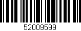 Código de barras (EAN, GTIN, SKU, ISBN): '52009599'