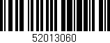 Código de barras (EAN, GTIN, SKU, ISBN): '52013060'