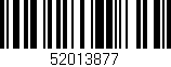 Código de barras (EAN, GTIN, SKU, ISBN): '52013877'