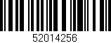 Código de barras (EAN, GTIN, SKU, ISBN): '52014256'