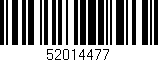 Código de barras (EAN, GTIN, SKU, ISBN): '52014477'