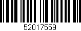 Código de barras (EAN, GTIN, SKU, ISBN): '52017559'
