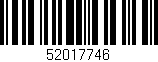 Código de barras (EAN, GTIN, SKU, ISBN): '52017746'