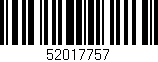 Código de barras (EAN, GTIN, SKU, ISBN): '52017757'