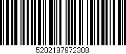 Código de barras (EAN, GTIN, SKU, ISBN): '5202187972308'