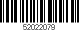 Código de barras (EAN, GTIN, SKU, ISBN): '52022079'