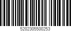Código de barras (EAN, GTIN, SKU, ISBN): '5202305500253'