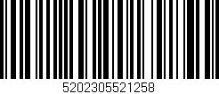 Código de barras (EAN, GTIN, SKU, ISBN): '5202305521258'