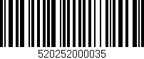 Código de barras (EAN, GTIN, SKU, ISBN): '520252000035'