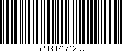 Código de barras (EAN, GTIN, SKU, ISBN): '5203071712-U'