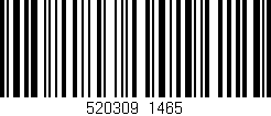 Código de barras (EAN, GTIN, SKU, ISBN): '520309/1465'