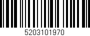 Código de barras (EAN, GTIN, SKU, ISBN): '5203101970'