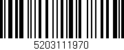 Código de barras (EAN, GTIN, SKU, ISBN): '5203111970'