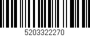 Código de barras (EAN, GTIN, SKU, ISBN): '5203322270'