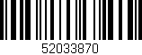Código de barras (EAN, GTIN, SKU, ISBN): '52033870'