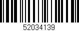 Código de barras (EAN, GTIN, SKU, ISBN): '52034139'