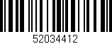 Código de barras (EAN, GTIN, SKU, ISBN): '52034412'