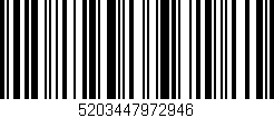 Código de barras (EAN, GTIN, SKU, ISBN): '5203447972946'