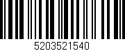 Código de barras (EAN, GTIN, SKU, ISBN): '5203521540'