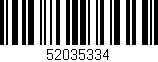 Código de barras (EAN, GTIN, SKU, ISBN): '52035334'