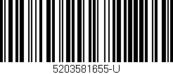 Código de barras (EAN, GTIN, SKU, ISBN): '5203581655-U'