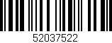 Código de barras (EAN, GTIN, SKU, ISBN): '52037522'