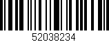 Código de barras (EAN, GTIN, SKU, ISBN): '52038234'