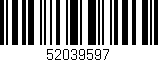 Código de barras (EAN, GTIN, SKU, ISBN): '52039597'