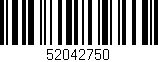 Código de barras (EAN, GTIN, SKU, ISBN): '52042750'