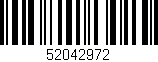 Código de barras (EAN, GTIN, SKU, ISBN): '52042972'