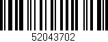 Código de barras (EAN, GTIN, SKU, ISBN): '52043702'