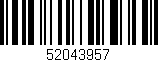 Código de barras (EAN, GTIN, SKU, ISBN): '52043957'