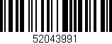 Código de barras (EAN, GTIN, SKU, ISBN): '52043991'