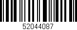 Código de barras (EAN, GTIN, SKU, ISBN): '52044087'