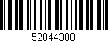 Código de barras (EAN, GTIN, SKU, ISBN): '52044308'