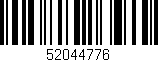 Código de barras (EAN, GTIN, SKU, ISBN): '52044776'