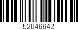 Código de barras (EAN, GTIN, SKU, ISBN): '52046642'