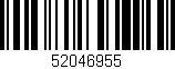 Código de barras (EAN, GTIN, SKU, ISBN): '52046955'