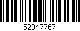 Código de barras (EAN, GTIN, SKU, ISBN): '52047767'