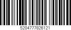 Código de barras (EAN, GTIN, SKU, ISBN): '5204777826121'
