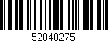 Código de barras (EAN, GTIN, SKU, ISBN): '52048275'