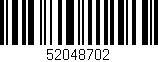 Código de barras (EAN, GTIN, SKU, ISBN): '52048702'
