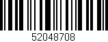Código de barras (EAN, GTIN, SKU, ISBN): '52048708'