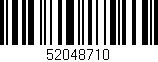 Código de barras (EAN, GTIN, SKU, ISBN): '52048710'